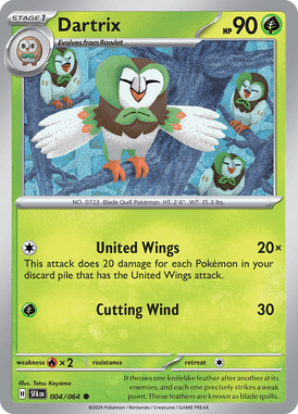 Shrouded Fable - 004/064 - Dartrix - Losse Pokemon Kopen - LuiopZondag TCG Store