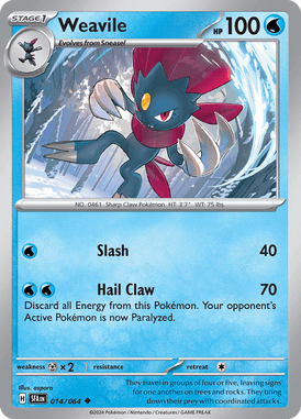 Shrouded Fable - 014/064 - Weavile - Losse Pokemon Kopen - LuiopZondag TCG Store