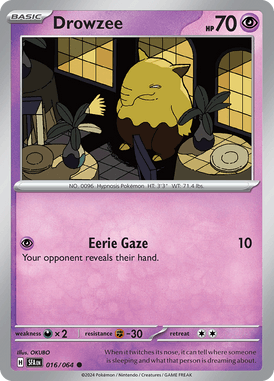 Shrouded Fable - 016/064 - Drowzee - Losse Pokemon Kopen - LuiopZondag TCG Store