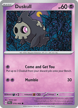 Shrouded Fable - 018/064 - Duskull - Losse Pokemon Kopen - LuiopZondag TCG Store