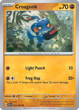 Shrouded Fable - 023/064 - Croagunk - Losse Pokemon Kopen - LuiopZondag TCG Store