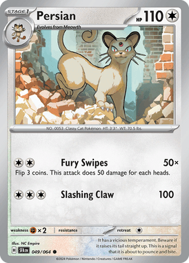 Shrouded Fable - 049/064 - Persian - Losse Pokemon Kopen - LuiopZondag TCG Store