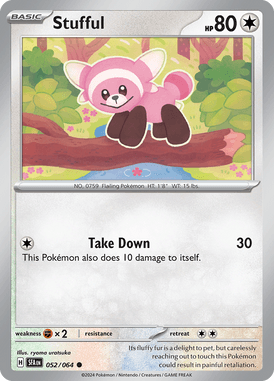 Shrouded Fable - 052/064 - Stufful - Losse Pokemon Kopen - LuiopZondag TCG Store