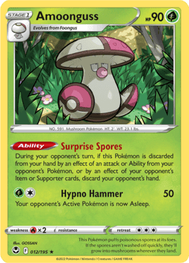 Silver Tempest - 012/195 - Amoonguss - Pokemon kaarten Kopen - LuiopZondag.nl