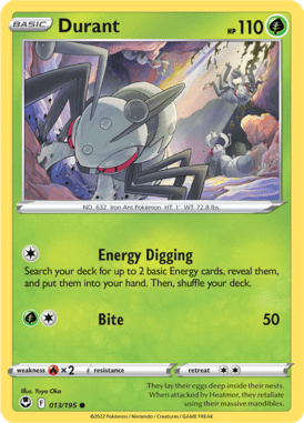 Silver Tempest - 013/195 - Durant - Pokemon kaarten Kopen - LuiopZondag.nl