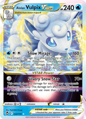 Silver Tempest - 034/195 - Alolan Vulpix VSTAR - LuiopZondag.nl