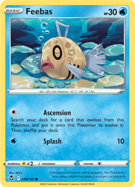 Silver Tempest - 039/195 - Feebas - LuiopZondag.nl