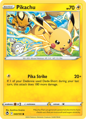 Silver Tempest - 049/195 - Pikachu - LuiopZondag.nl