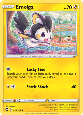 Silver Tempest - 054/195 - Emolga - LuiopZondag.nl