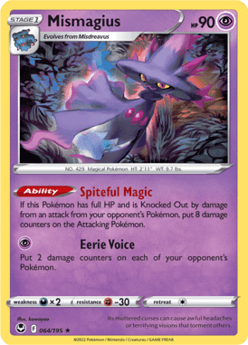 Silver Tempest - 064/195 - Mismagius - LuiopZondag.nl