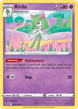 Silver Tempest - 068/195 - Kirlia - LuiopZondag.nl