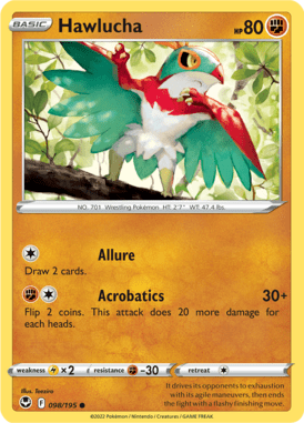 Silver Tempest - 098/195 - Hawlucha - LuiopZondag.nl