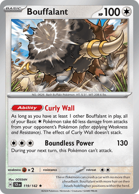 Stellar Crown - 119/142 - Bouffalant - Losse Pokemon Kopen - LuiopZondag TCG Store