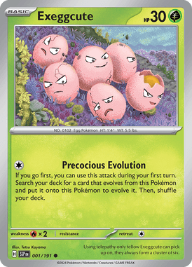 Surging Sparks - 001/191 - Exeggcute - Pokemon kaarten Kopen - LuiopZondag TCG Store Assen