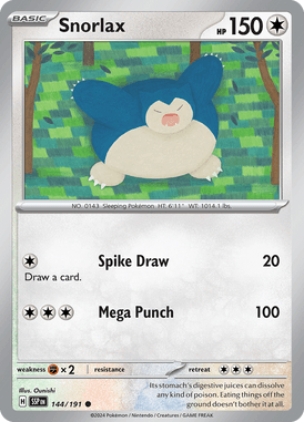 Surging Sparks - 144/191 - Snorlax - LuiopZondag.nl