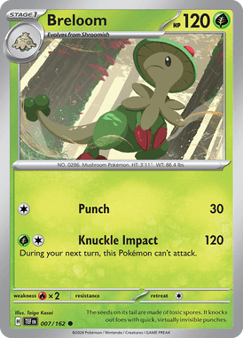 Temporal Forces - 007/162 - Breloom
 - Losse Pokemon Kopen - LuiopZondag TCG Store Assen