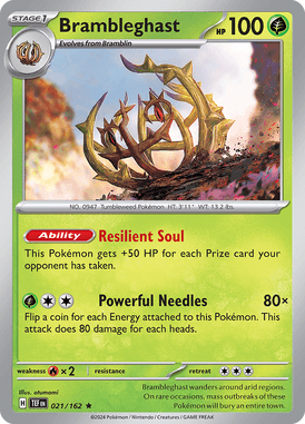 Temporal Forces - 021/162 - Brambleghast - Losse Pokemon kaartem Kopen - LuiopZondag TCG Store Assen