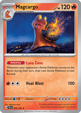 Temporal Forces - 029/162 - Magcargo - Losse Pokemon kaartem Kopen - LuiopZondag TCG Store Assen