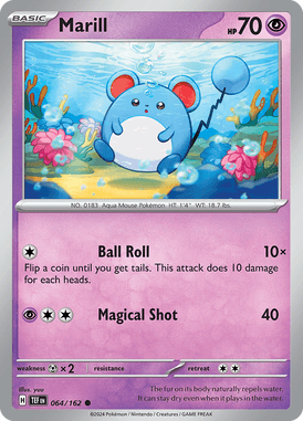 Temporal Forces - 064/162 - Marill - Losse Pokemon kaartem Kopen - LuiopZondag TCG Store Assen
