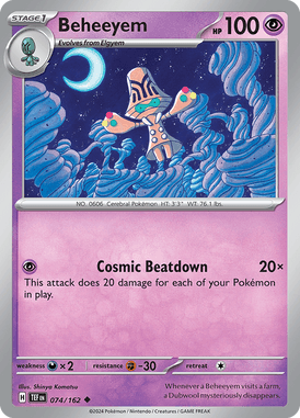 Temporal Forces - 074/162 - Beheeyem - Losse Pokemon kaarten Kopen - LuiopZondag TCG Store Assen