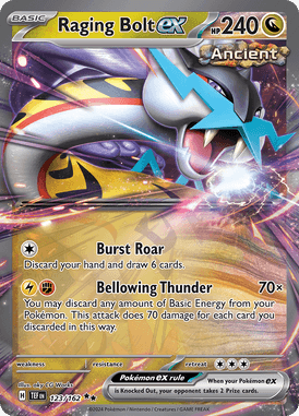 Temporal Forces - 123/162 - Raging Bolt ex - Losse Pokemon kaarten Kopen - LuiopZondag TCG Store Assen
