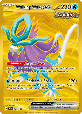 Temporal Forces - 215/162 - Walking Wake ex (Gold) - Losse Pokemon kaarten Kopen - LuiopZondag TCG Store Assen
