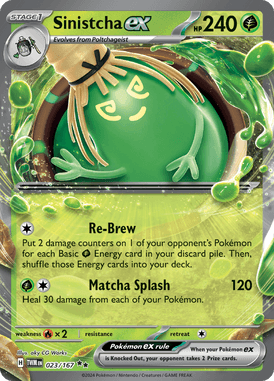 Twilight Masquerade - 023/167 - Sinistcha ex - Losse Pokemon Kopen - LuiopZondag TCG Store Assen