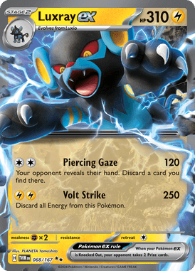 Twilight Masquerade - 068/167 - Luxray ex - Losse Pokemon Kopen - LuiopZondag TCG Store Assen
