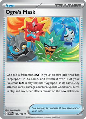 Twilight Masquerade - 159/167 - Ogre's Mask - Losse Pokemon Kopen - LuiopZondag TCG Store Assen
