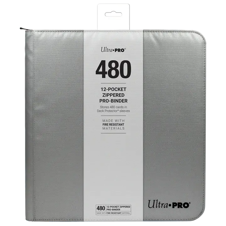 Ultra PRO 12-Pocket Zippered PRO-Binder-Zilver-480-kaarten