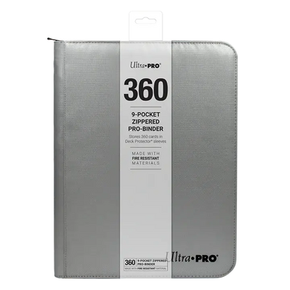 Ultra PRO 9-Pocket Zippered PRO-Binder-Zilver-360-kaarten