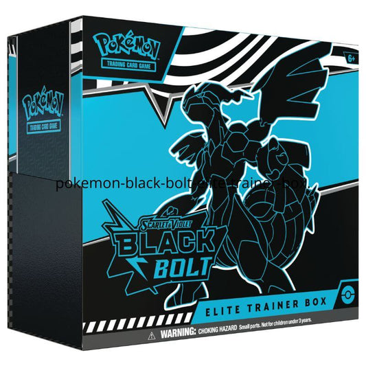 De Black Bolt Elite Trainer Box geopend met Thundurus promo kaart en alle inhoud
