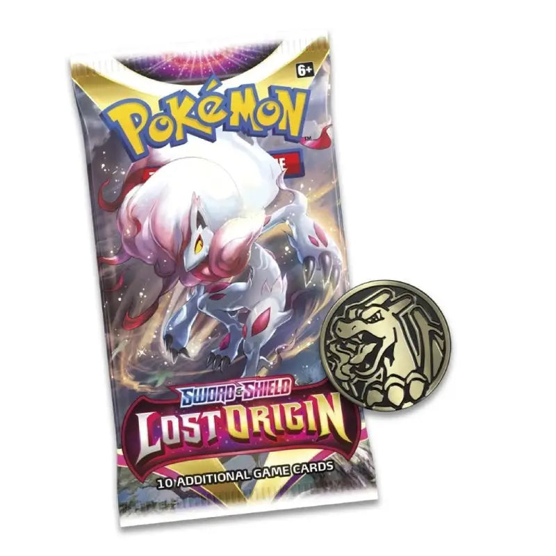 Lost origin booster pack met charizard munt