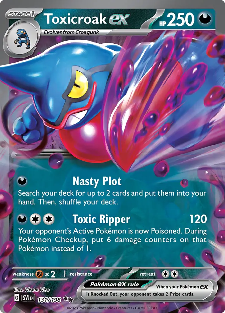 Toxicroak EX Scarlet en Violet goedkope pokemon kaarten