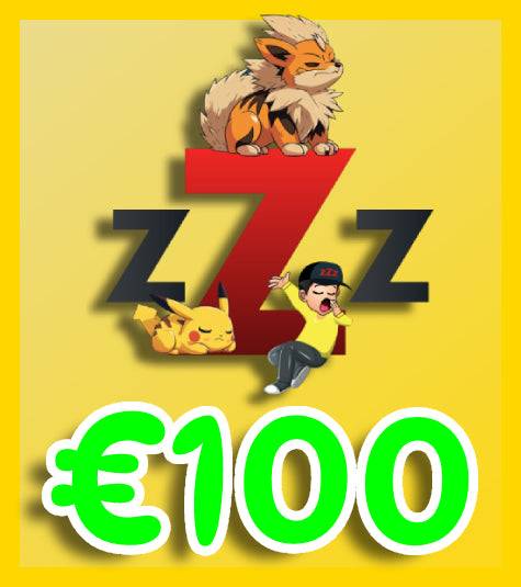 gift card 100 euro luiopzondag.nl | voor pokemonkaarten en disney lorcana | Sleeves ultrapro en meer!