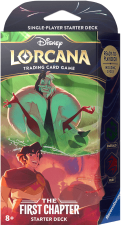 Disney lorcana Starter Decks koop je bij luiopzondag.nl | aladin cruela dolmatiers